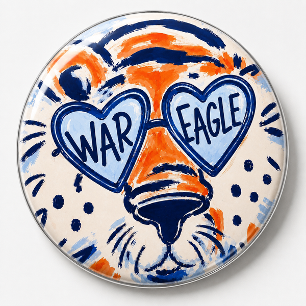 War Eagle Tiger Button