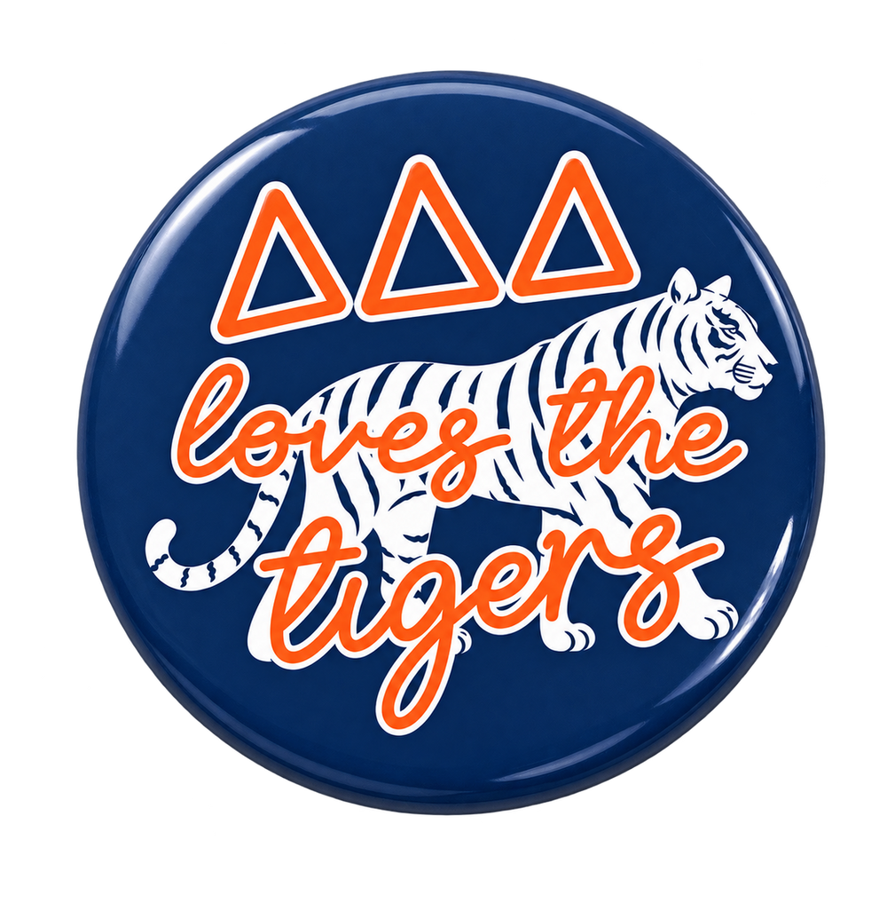 Prowling Tiger Button
