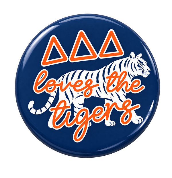 Prowling Tiger Button